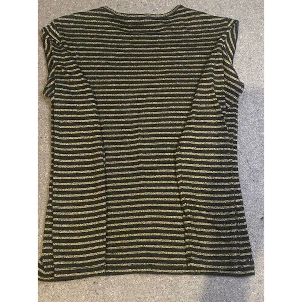 LAUREN RALPH LAUREN women‎ tops sz small BLACK & GOLD  black label LONG SLEEVE - Picture 3 of 6